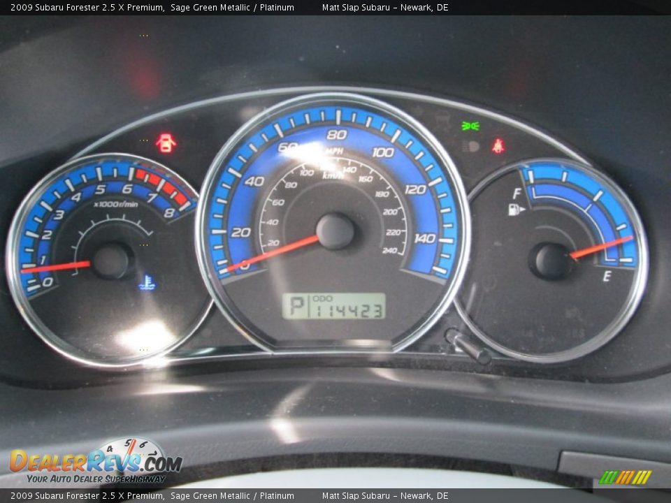 2009 Subaru Forester 2.5 X Premium Sage Green Metallic / Platinum Photo #27