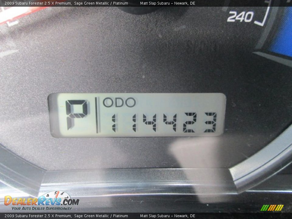2009 Subaru Forester 2.5 X Premium Sage Green Metallic / Platinum Photo #28