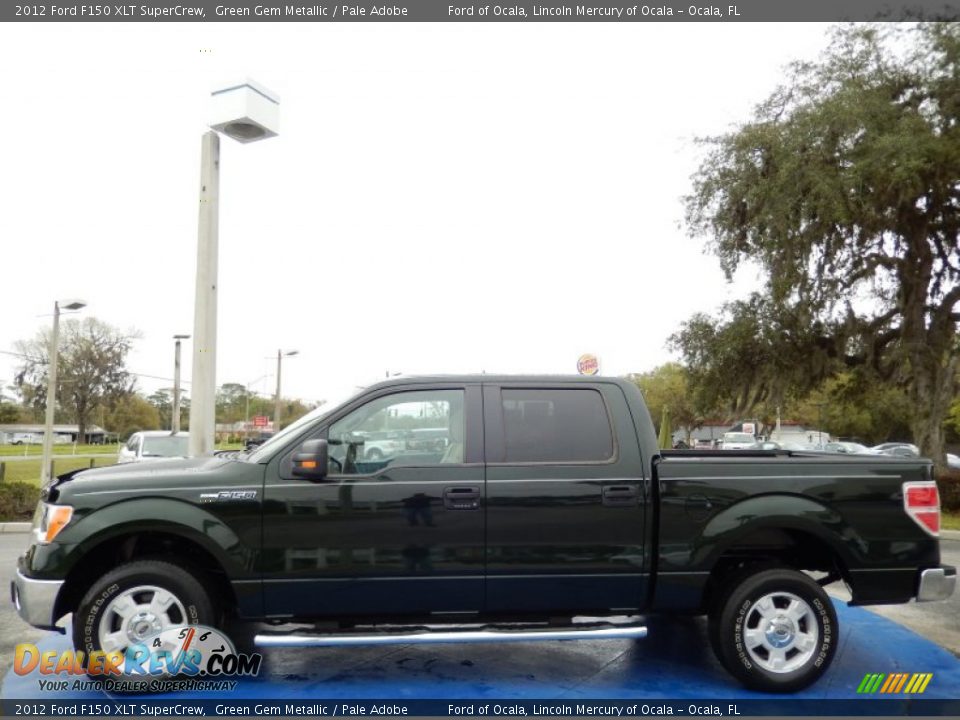 Green Gem Metallic 2012 Ford F150 XLT SuperCrew Photo #2