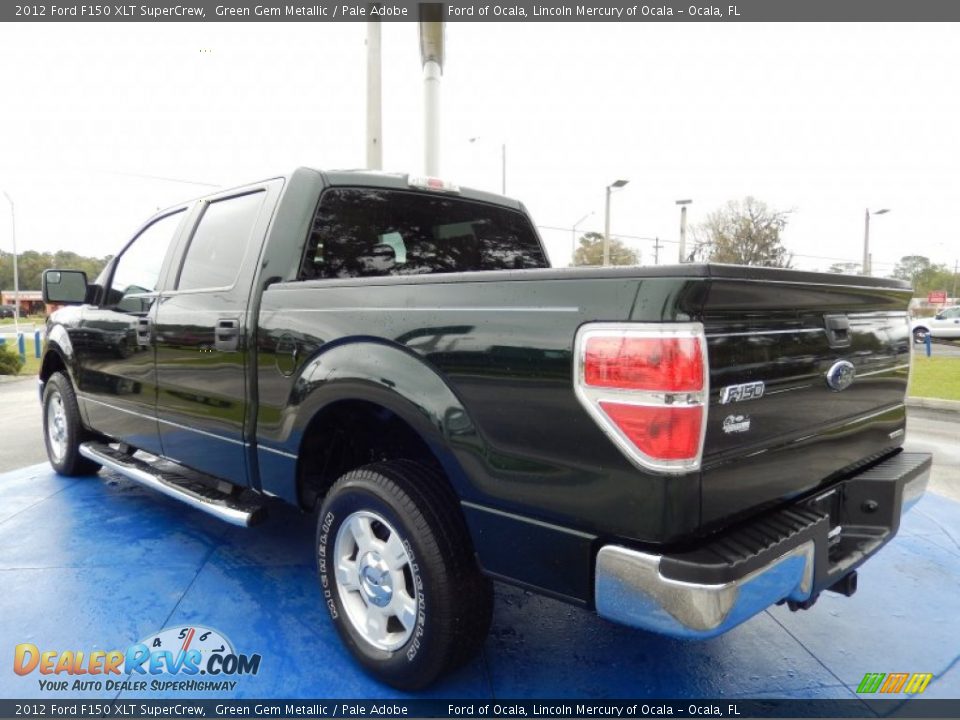 2012 Ford F150 XLT SuperCrew Green Gem Metallic / Pale Adobe Photo #3