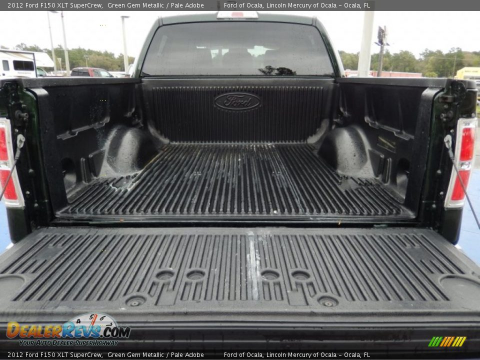 2012 Ford F150 XLT SuperCrew Green Gem Metallic / Pale Adobe Photo #5