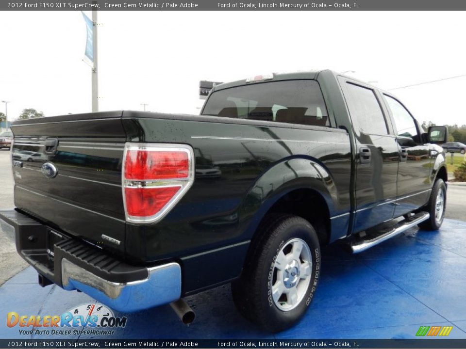 2012 Ford F150 XLT SuperCrew Green Gem Metallic / Pale Adobe Photo #6