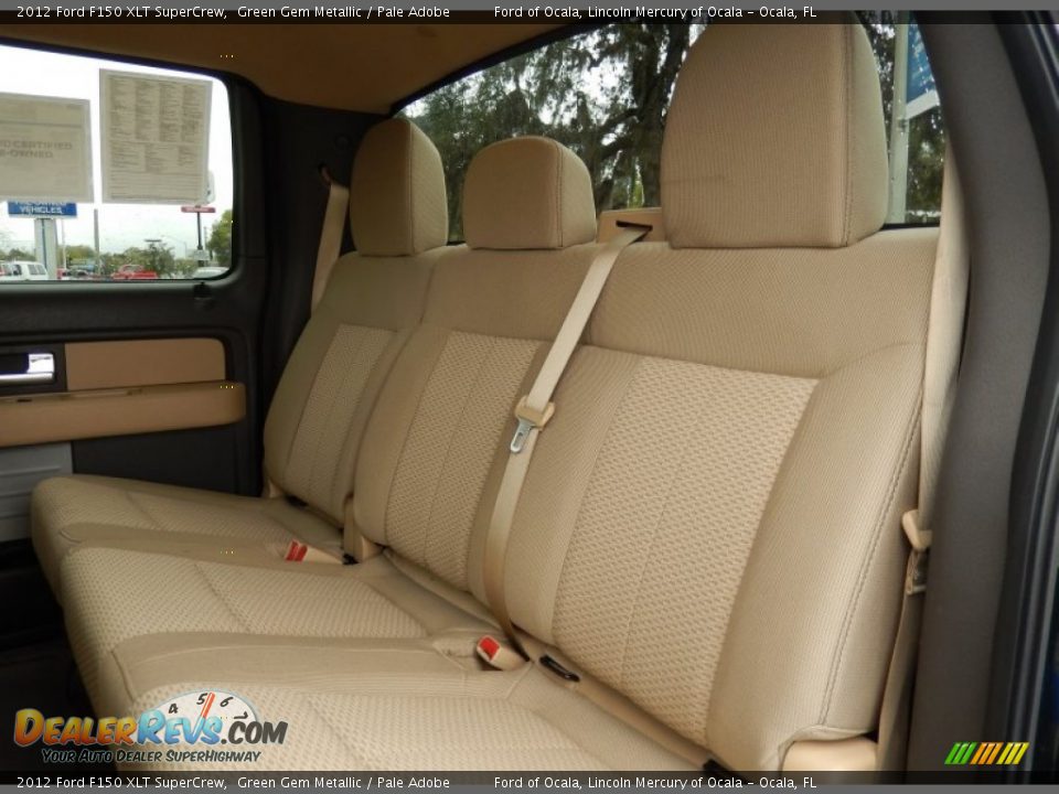 2012 Ford F150 XLT SuperCrew Green Gem Metallic / Pale Adobe Photo #16