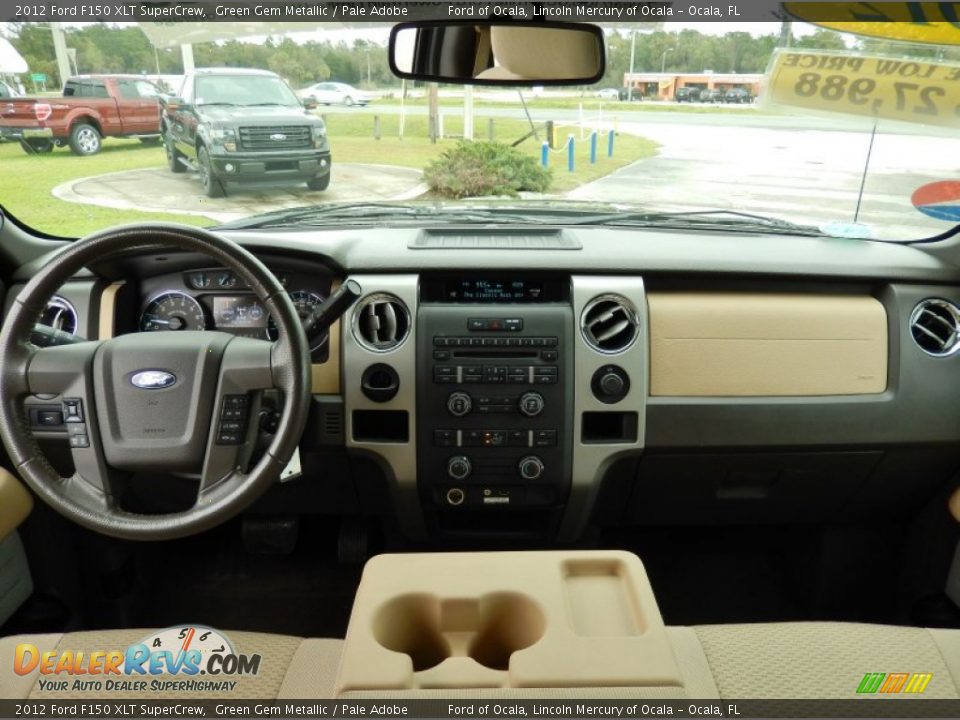 2012 Ford F150 XLT SuperCrew Green Gem Metallic / Pale Adobe Photo #19