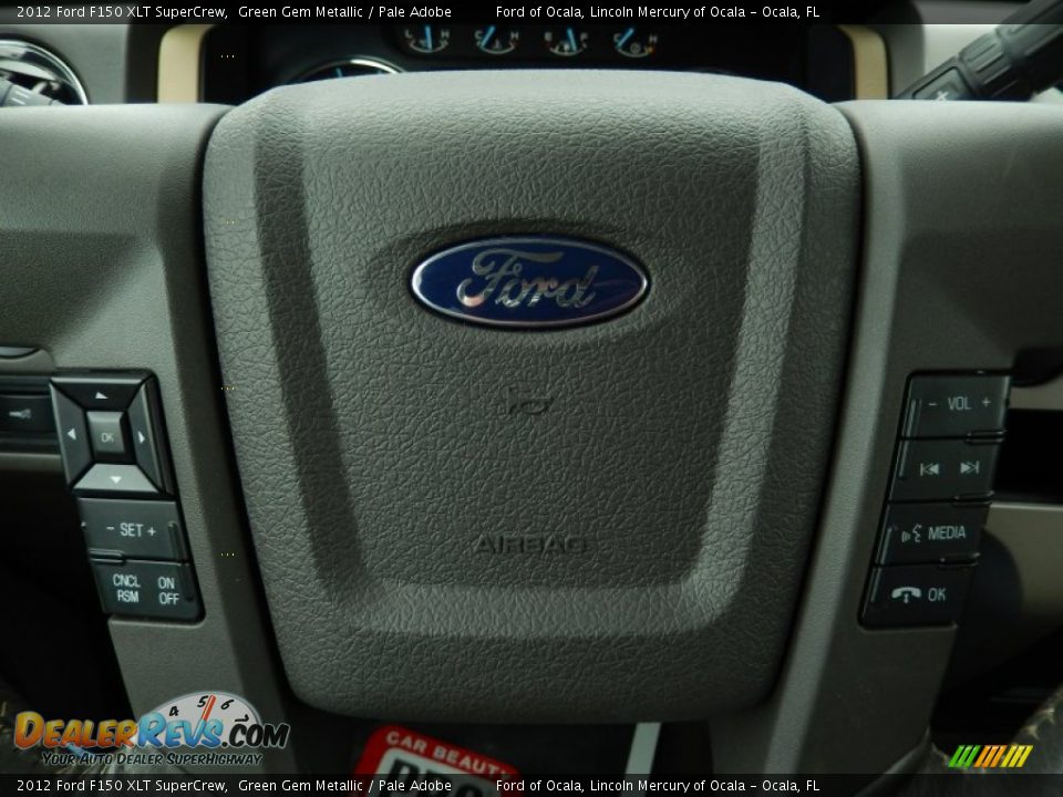 2012 Ford F150 XLT SuperCrew Green Gem Metallic / Pale Adobe Photo #24