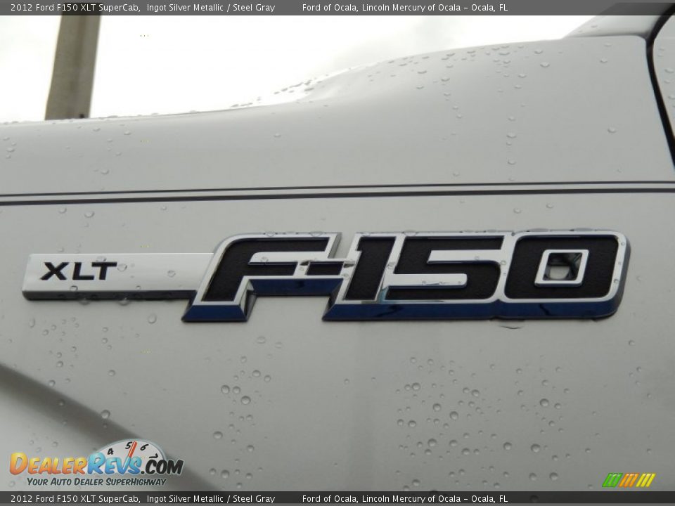 2012 Ford F150 XLT SuperCab Ingot Silver Metallic / Steel Gray Photo #10