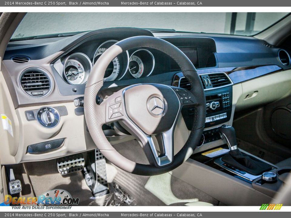 2014 Mercedes-Benz C 250 Sport Black / Almond/Mocha Photo #5