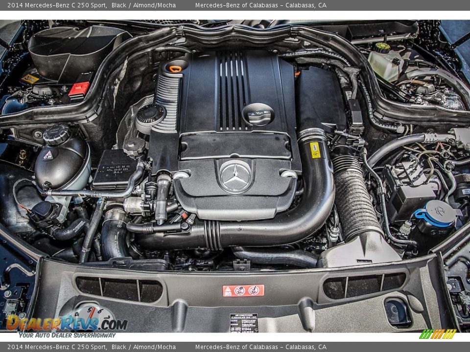 2014 Mercedes-Benz C 250 Sport Black / Almond/Mocha Photo #9