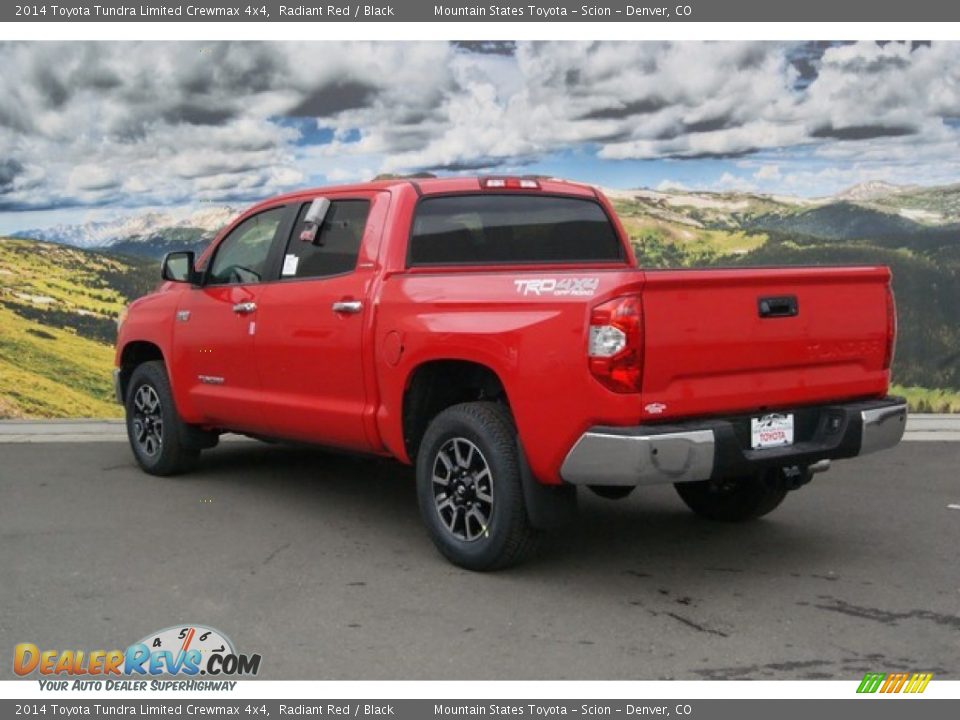 2014 Toyota Tundra Limited Crewmax 4x4 Radiant Red / Black Photo #3