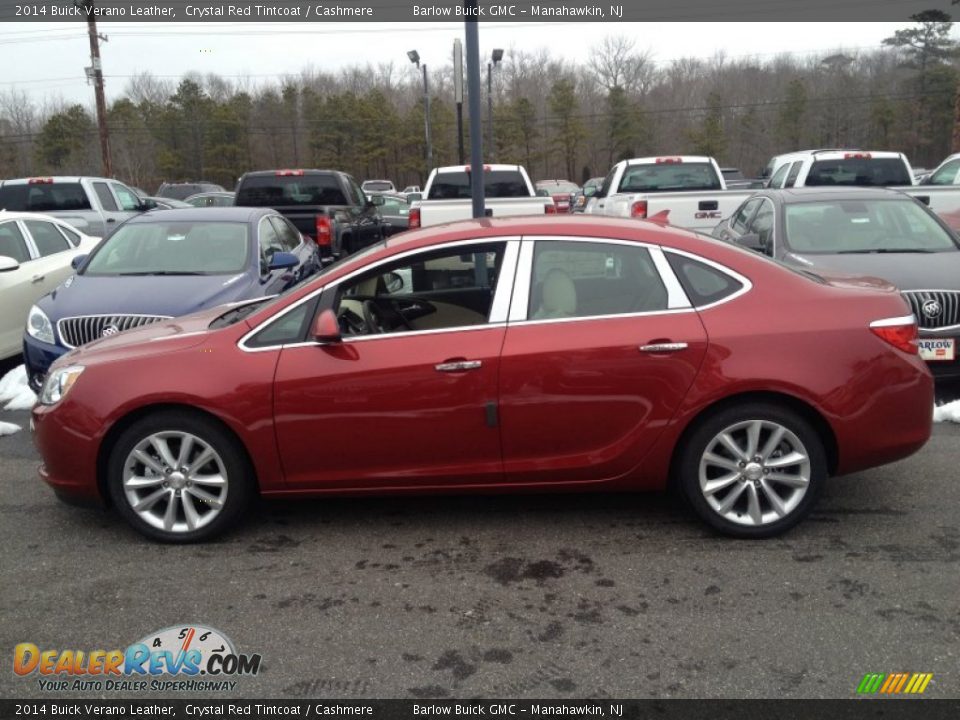 2014 Buick Verano Leather Crystal Red Tintcoat / Cashmere Photo #3