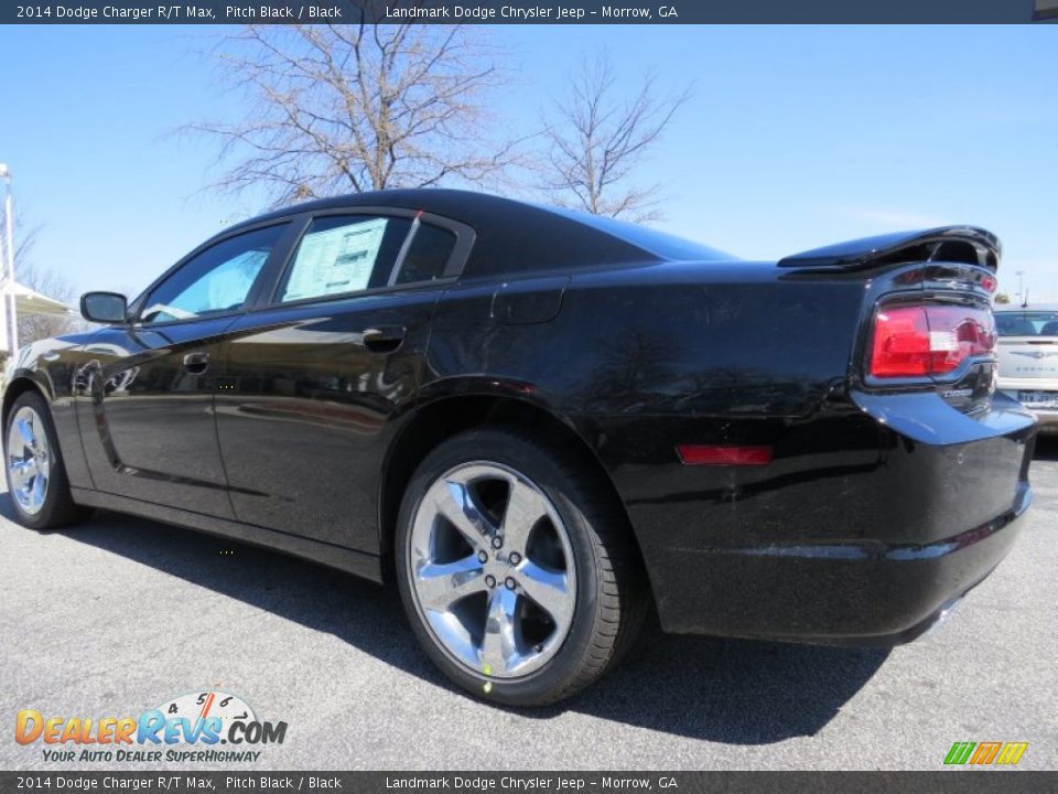 2014 Dodge Charger R/T Max Pitch Black / Black Photo #2