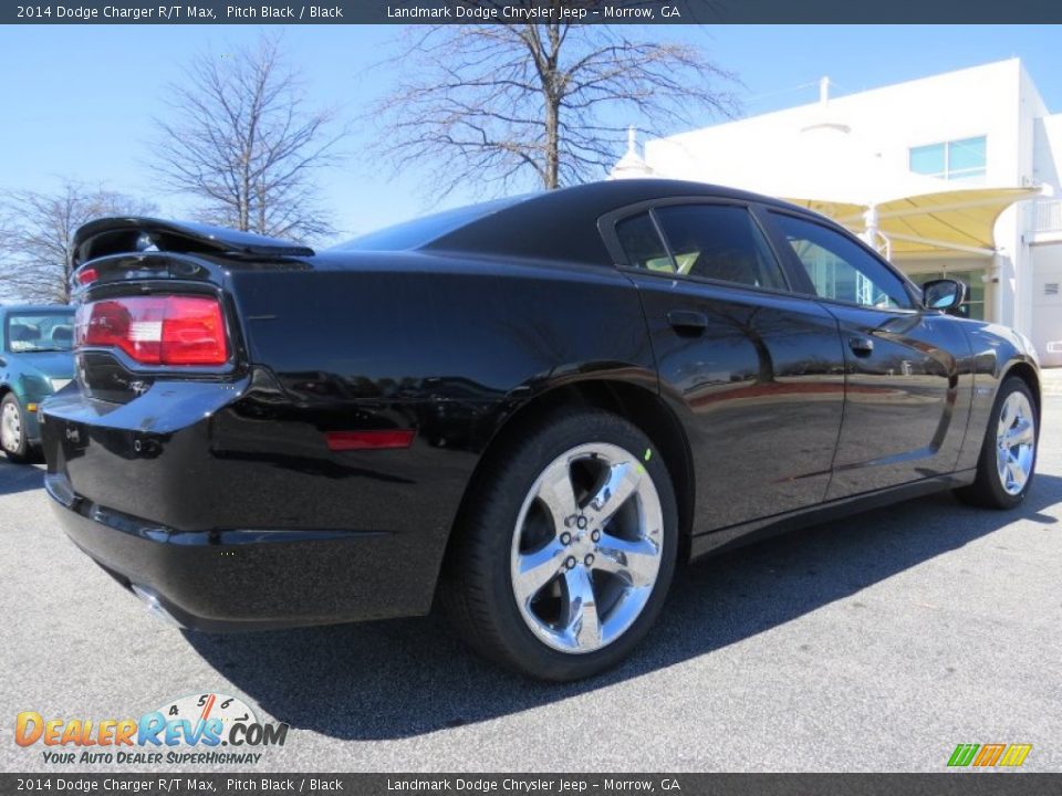 2014 Dodge Charger R/T Max Pitch Black / Black Photo #3