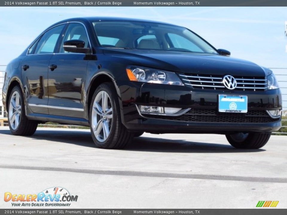 2014 Volkswagen Passat 1.8T SEL Premium Black / Cornsilk Beige Photo #1
