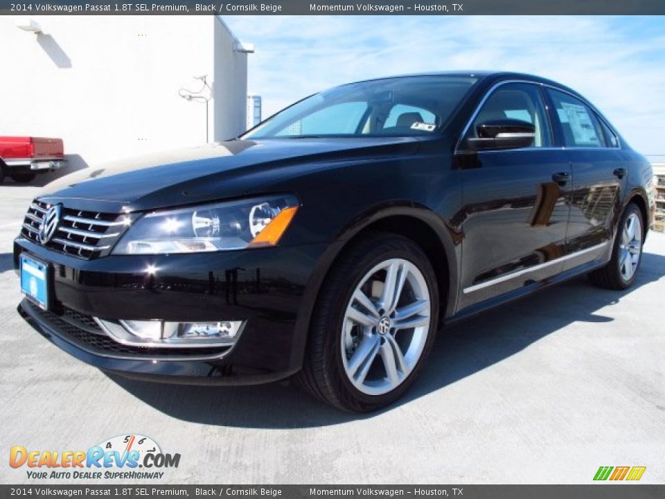 2014 Volkswagen Passat 1.8T SEL Premium Black / Cornsilk Beige Photo #3
