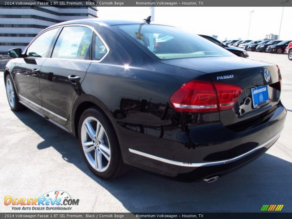 2014 Volkswagen Passat 1.8T SEL Premium Black / Cornsilk Beige Photo #4