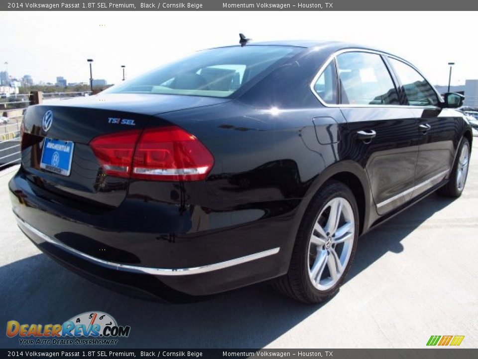 2014 Volkswagen Passat 1.8T SEL Premium Black / Cornsilk Beige Photo #6