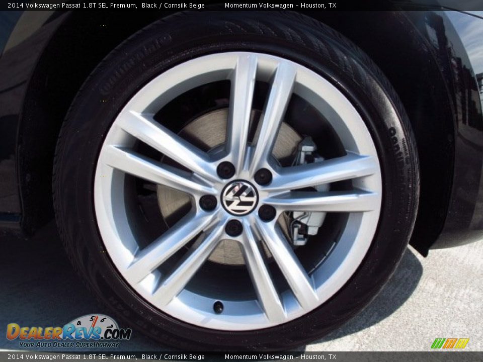 2014 Volkswagen Passat 1.8T SEL Premium Black / Cornsilk Beige Photo #7