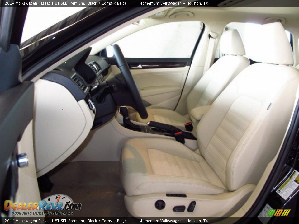 2014 Volkswagen Passat 1.8T SEL Premium Black / Cornsilk Beige Photo #10