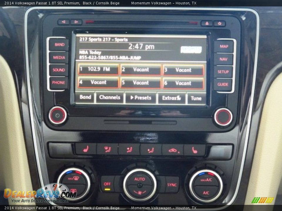 2014 Volkswagen Passat 1.8T SEL Premium Black / Cornsilk Beige Photo #20
