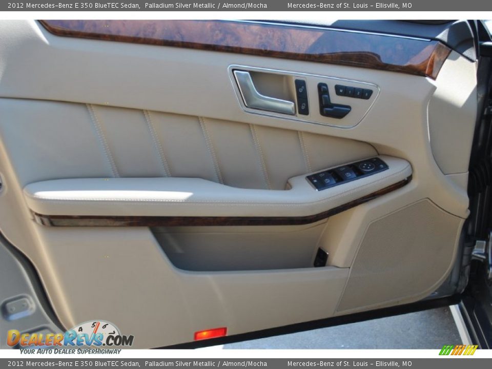 2012 Mercedes-Benz E 350 BlueTEC Sedan Palladium Silver Metallic / Almond/Mocha Photo #14