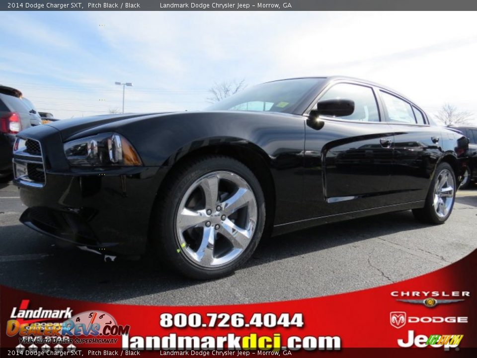 2014 Dodge Charger SXT Pitch Black / Black Photo #1