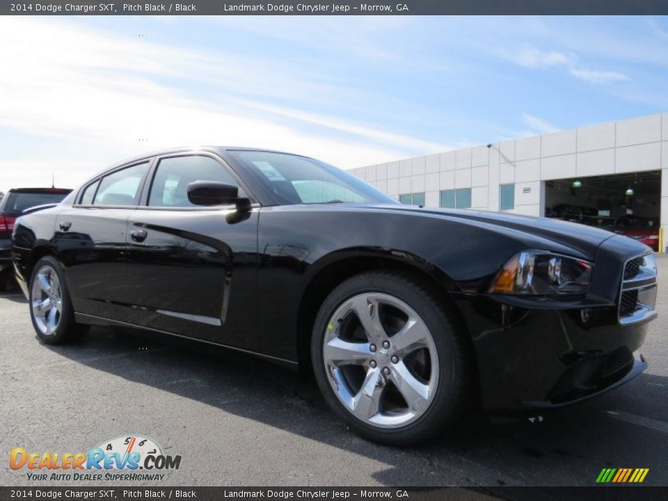 2014 Dodge Charger SXT Pitch Black / Black Photo #4