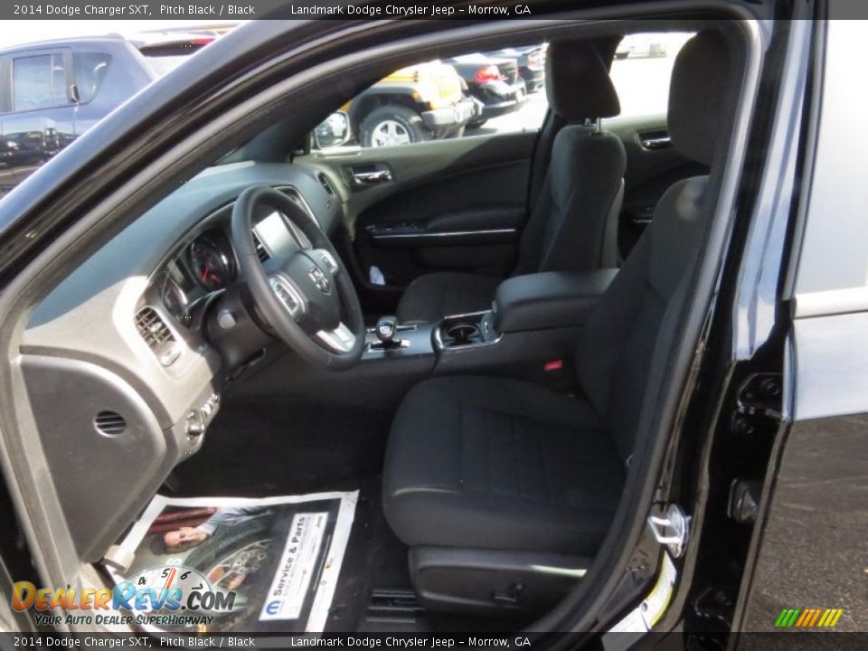 2014 Dodge Charger SXT Pitch Black / Black Photo #6