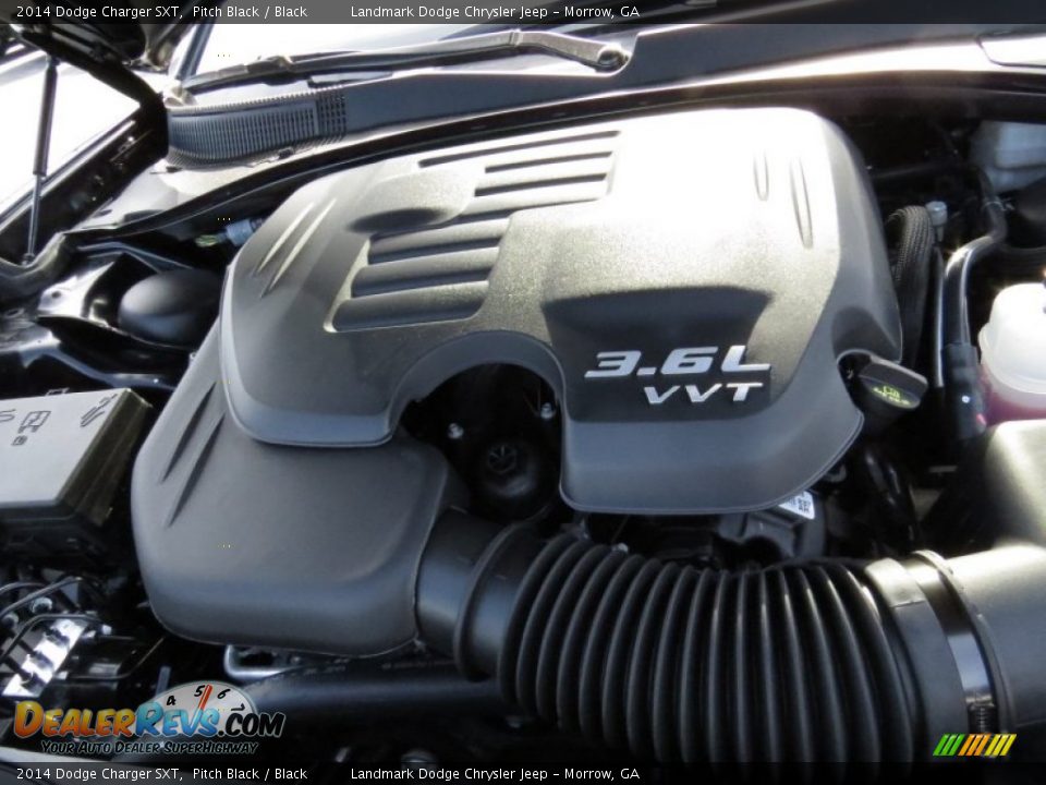 2014 Dodge Charger SXT Pitch Black / Black Photo #9