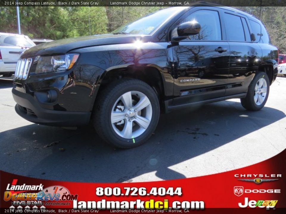 2014 Jeep Compass Latitude Black / Dark Slate Gray Photo #1