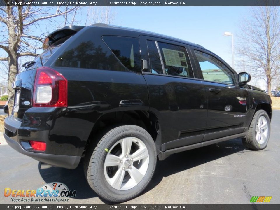 2014 Jeep Compass Latitude Black / Dark Slate Gray Photo #3