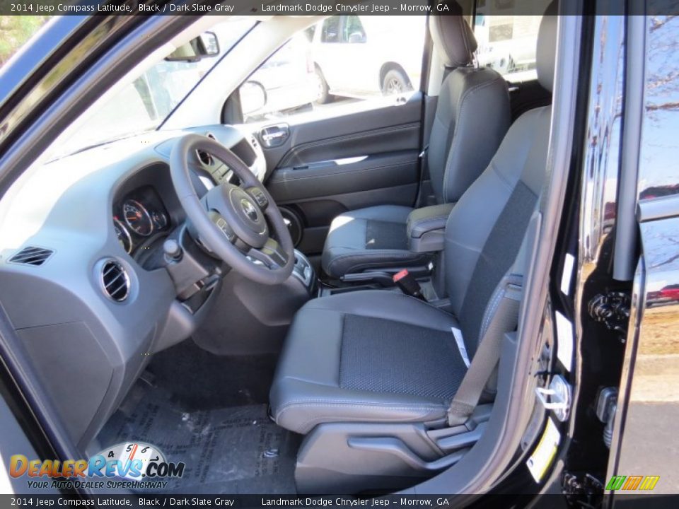 2014 Jeep Compass Latitude Black / Dark Slate Gray Photo #6