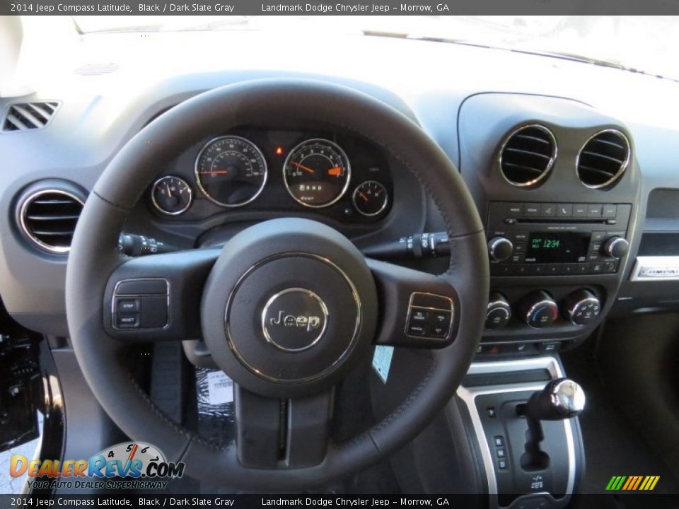 2014 Jeep Compass Latitude Black / Dark Slate Gray Photo #7