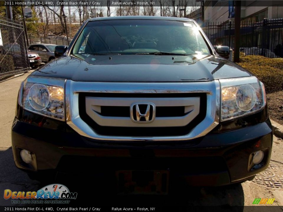 2011 Honda Pilot EX-L 4WD Crystal Black Pearl / Gray Photo #2