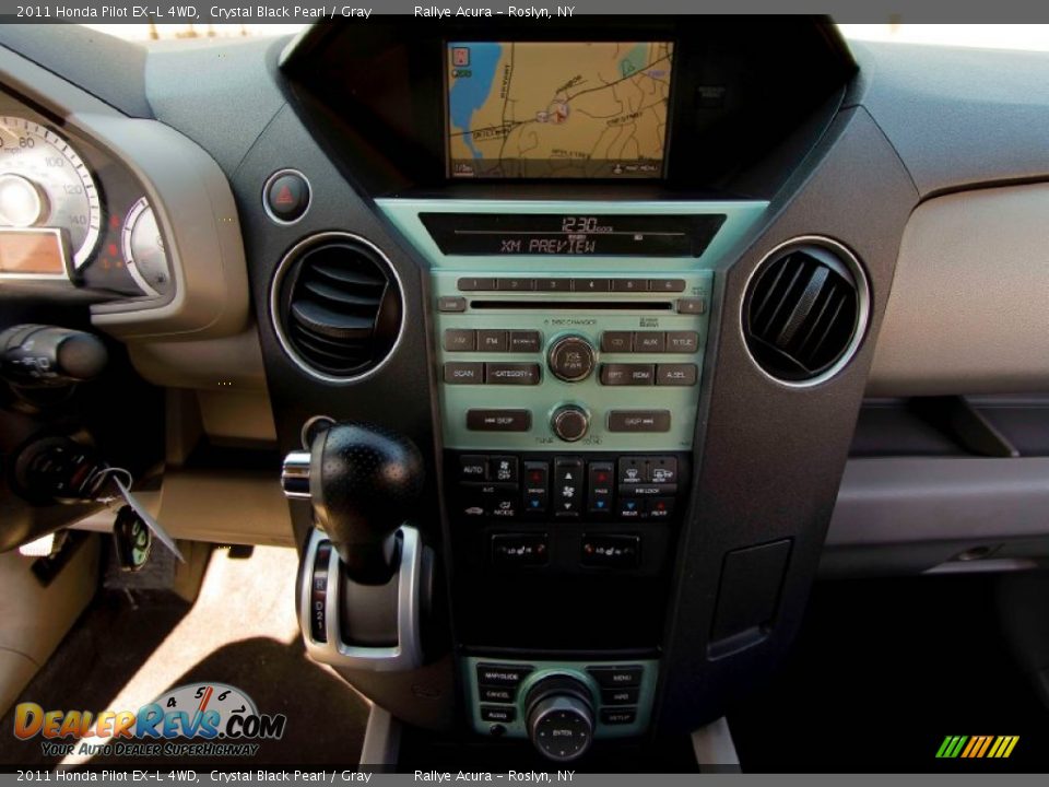 2011 Honda Pilot EX-L 4WD Crystal Black Pearl / Gray Photo #11