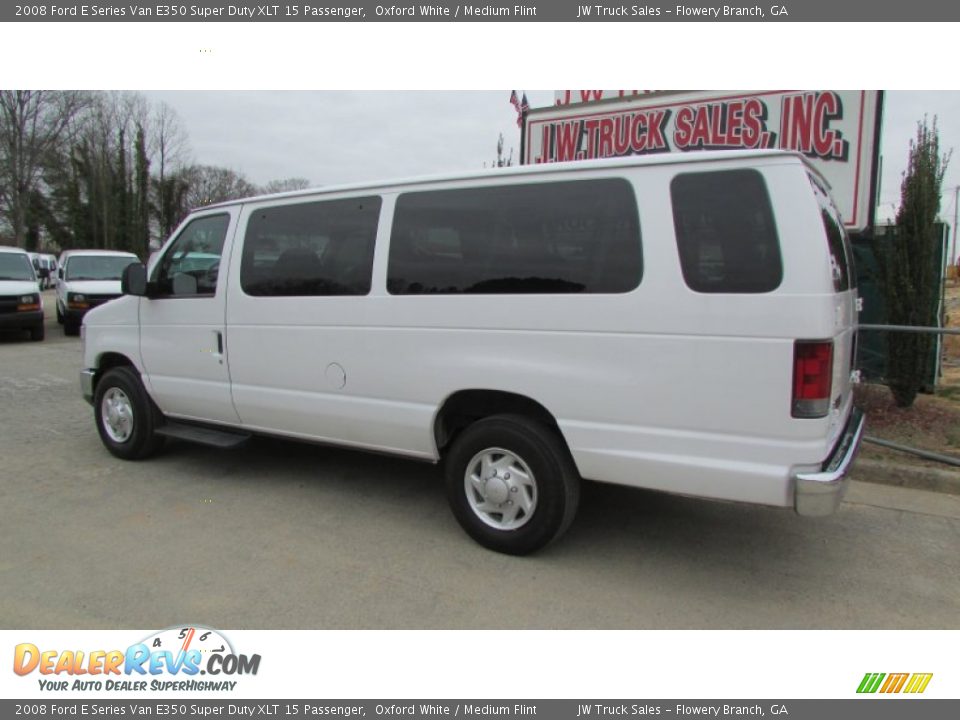 2008 Ford E Series Van E350 Super Duty XLT 15 Passenger Oxford White / Medium Flint Photo #5