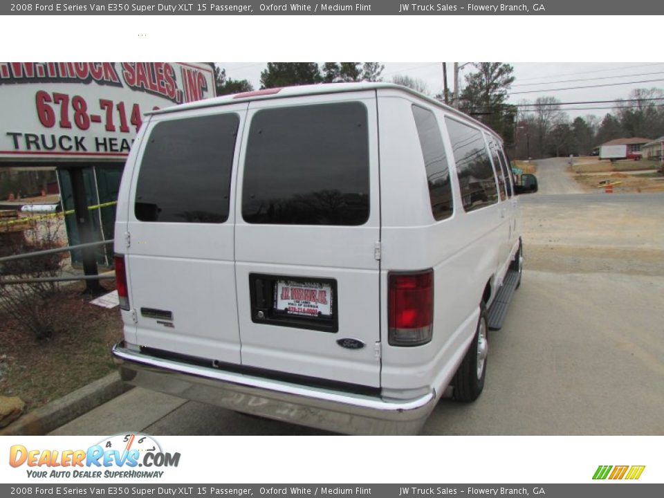 2008 Ford E Series Van E350 Super Duty XLT 15 Passenger Oxford White / Medium Flint Photo #8