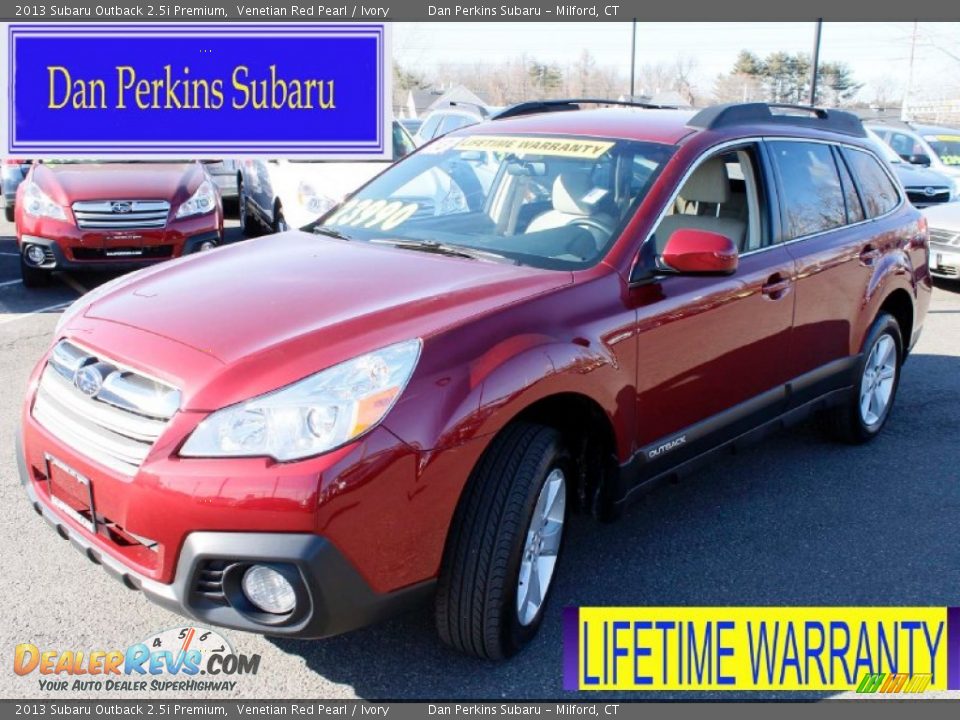 2013 Subaru Outback 2.5i Premium Venetian Red Pearl / Ivory Photo #1
