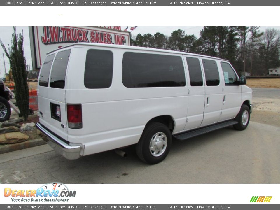 2008 Ford E Series Van E350 Super Duty XLT 15 Passenger Oxford White / Medium Flint Photo #9