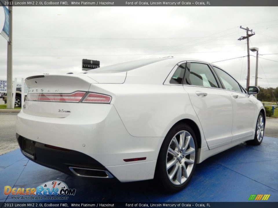 2013 Lincoln MKZ 2.0L EcoBoost FWD White Platinum / Hazelnut Photo #5