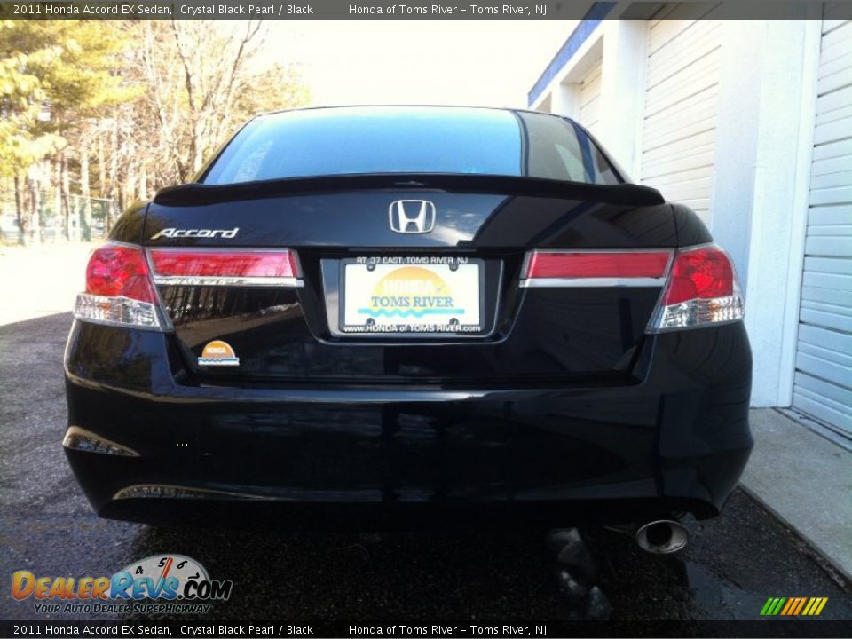 2011 Honda Accord EX Sedan Crystal Black Pearl / Black Photo #6
