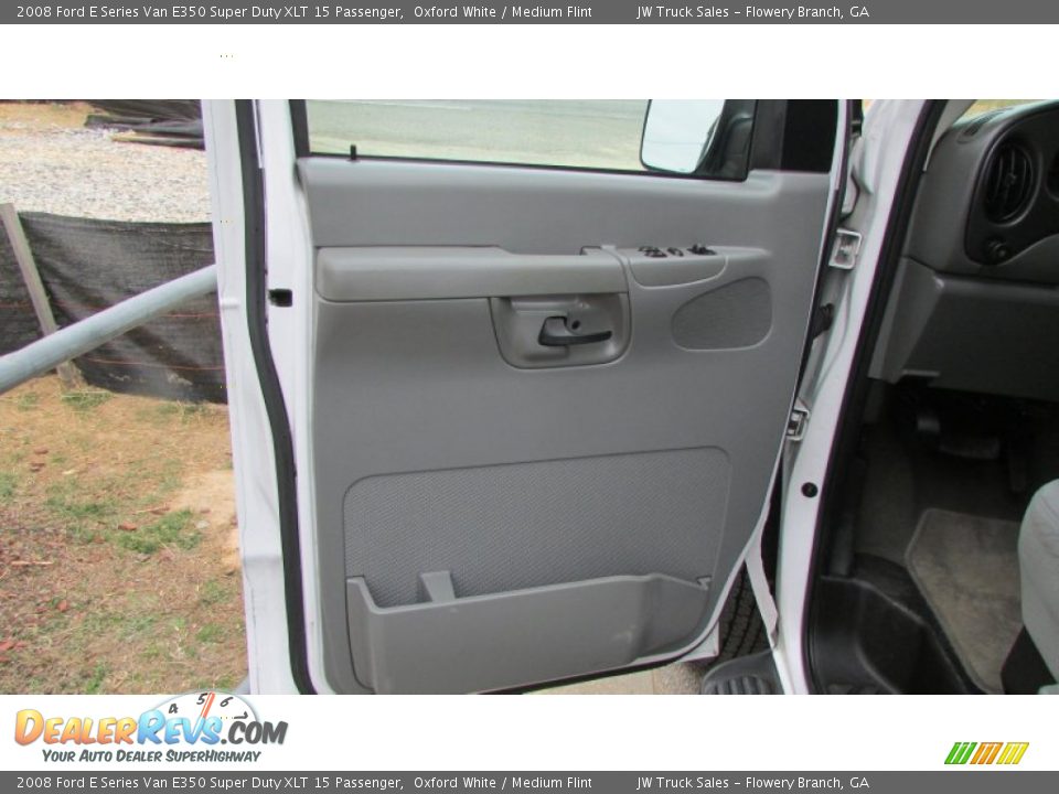 2008 Ford E Series Van E350 Super Duty XLT 15 Passenger Oxford White / Medium Flint Photo #14