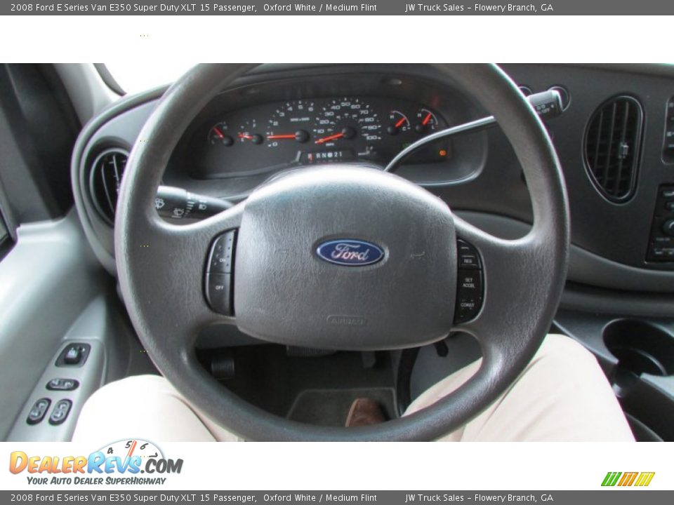 2008 Ford E Series Van E350 Super Duty XLT 15 Passenger Oxford White / Medium Flint Photo #21