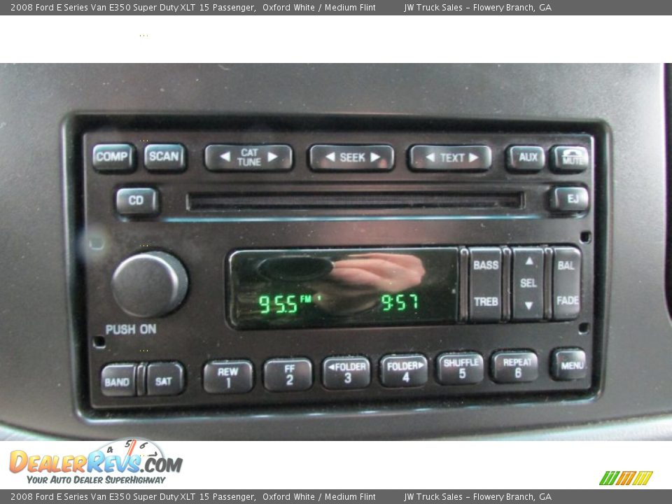 2008 Ford E Series Van E350 Super Duty XLT 15 Passenger Oxford White / Medium Flint Photo #31