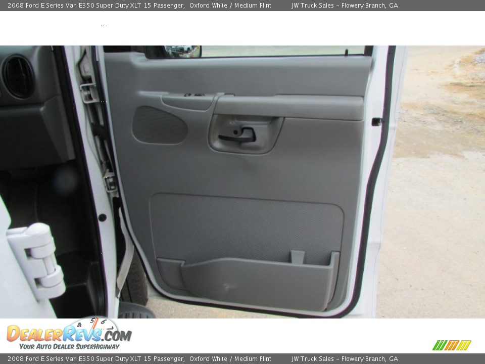 2008 Ford E Series Van E350 Super Duty XLT 15 Passenger Oxford White / Medium Flint Photo #34