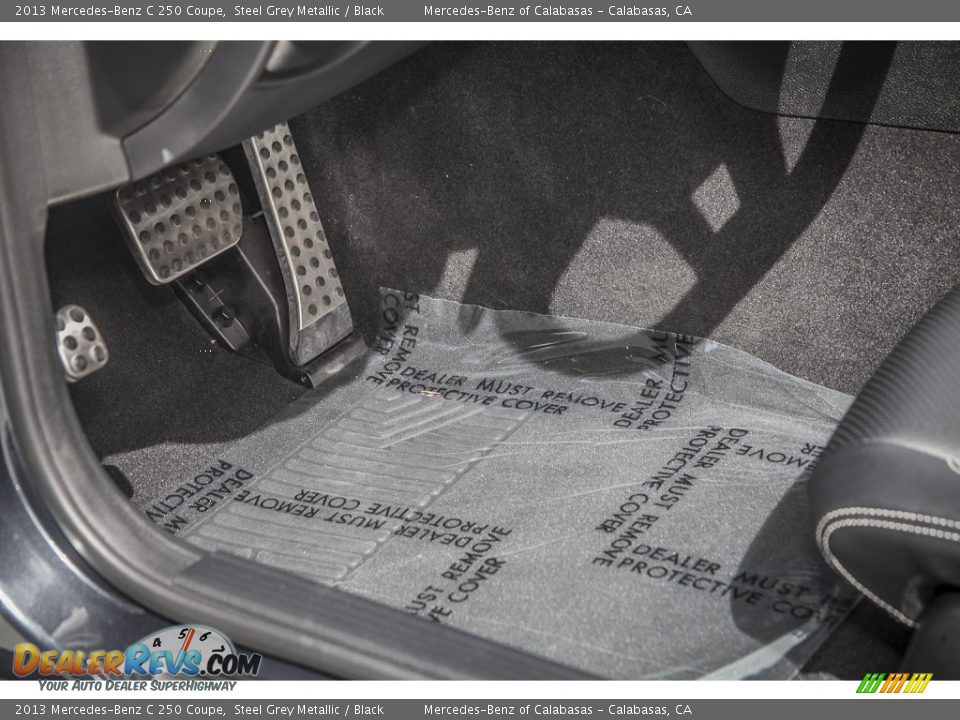 2013 Mercedes-Benz C 250 Coupe Steel Grey Metallic / Black Photo #6