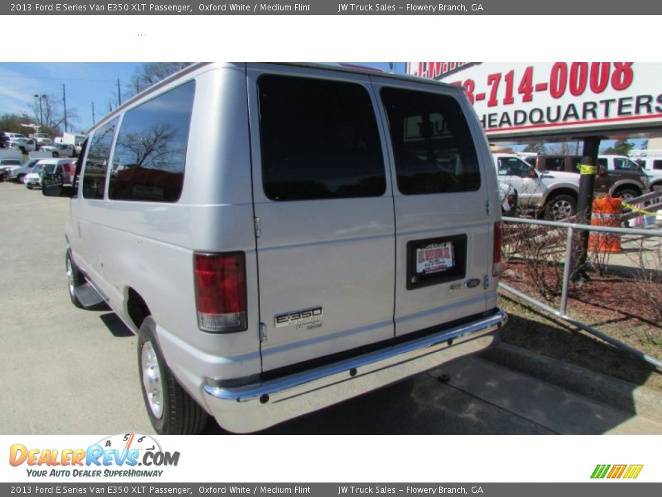 2013 Ford E Series Van E350 XLT Passenger Oxford White / Medium Flint Photo #6