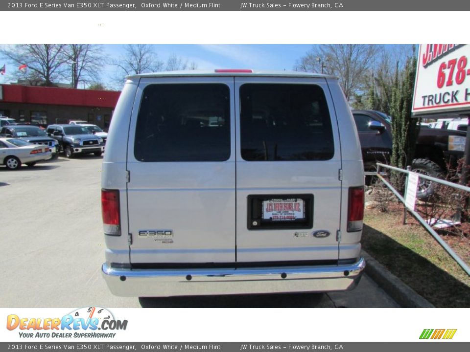 2013 Ford E Series Van E350 XLT Passenger Oxford White / Medium Flint Photo #7
