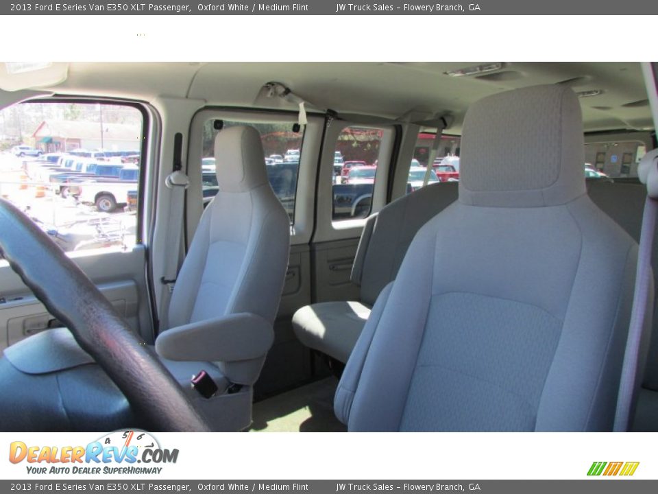 2013 Ford E Series Van E350 XLT Passenger Oxford White / Medium Flint Photo #18