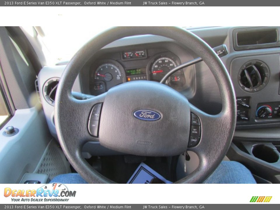 2013 Ford E Series Van E350 XLT Passenger Oxford White / Medium Flint Photo #22