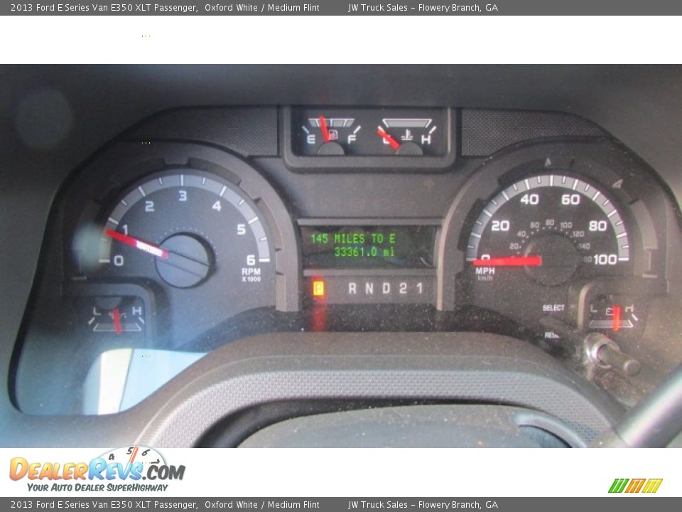 2013 Ford E Series Van E350 XLT Passenger Oxford White / Medium Flint Photo #26